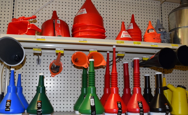 Funnels & Gas cans